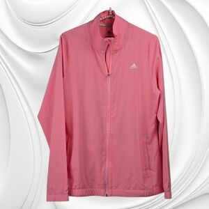Adidas Pink Windbreaker Golf Jacket